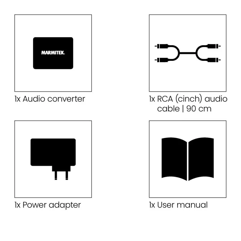 Marmitek Connect AD12 zwart 25008412 HDMI-audio-extractor 4K