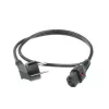 ACT netkabel CEE 7/7 stekker (haaks) - C13 IEC Lock zwart 2 m, EL182S, 5-pack