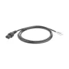 ACT stroomkabel C13 IEC Lock - open uiteinde zwart 2 m, PC1025, 5-pack