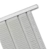 Nobo T-Card planningsborden maat 2, T-kaart, grijs, metaal, 54 mm, 69 mm, 11 mm