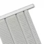 Nobo T-Card planningsborden maat 2, T-kaart, grijs, metaal, 54 mm, 69 mm, 11 mm