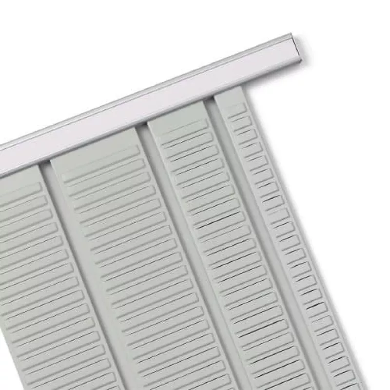 Nobo T-Card draagrails 10 link, aluminium, zilver