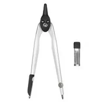 Herlitz 8710006 passer-set in etui, 2-delig, 110 mm, zwart