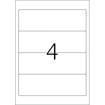 Aktenetiketten HERMA A4 192x61 mm wit papier mat ondoorzichtig 100 stuks