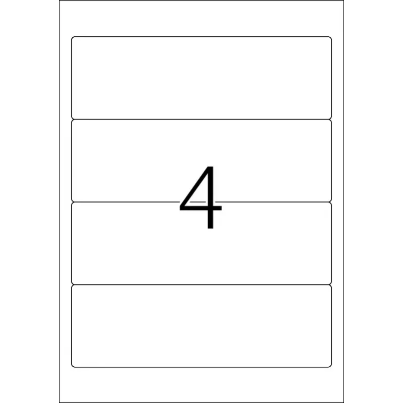 Aktenetiketten HERMA A4 192x61 mm wit papier mat ondoorzichtig 100 stuks