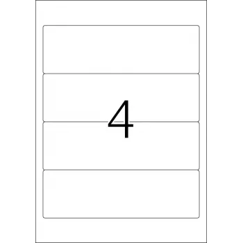 Aktenetiketten HERMA A4 192x59 mm wit papier mat ondoorzichtig 100 stuks