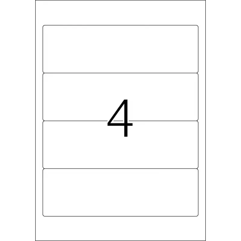 Aktenetiketten HERMA A4 192x59 mm wit papier mat ondoorzichtig 100 stuks