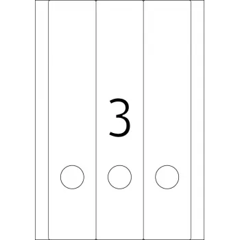 Aktenetiketten HERMA 5159 A4 59x297 mm wit papier mat ondoorzichtig