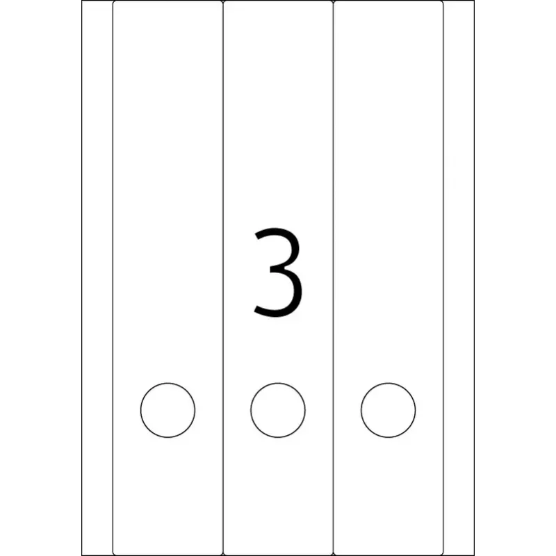 Aktenetiketten HERMA 5159 A4 59x297 mm wit papier mat ondoorzichtig