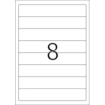 HERMA rugetiketten A4 192x34 mm wit papier mat ondoorzichtig 200 stuks