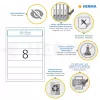 HERMA rugetiketten A4 192x34 mm wit papier mat ondoorzichtig 200 stuks