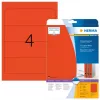 Aktenetiketten HERMA A4 192x61 mm rood papier mat ondoorzichtig 80 stuks