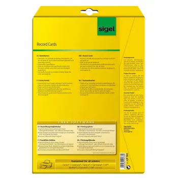 Niet-hechtend etiket Sigel LP701 160 stuks wit rechthoek