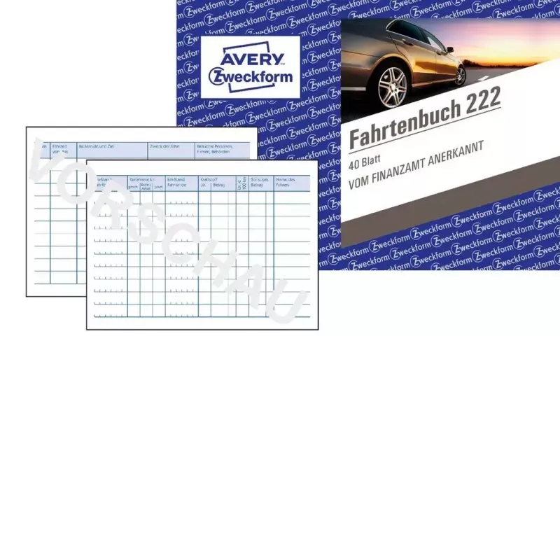 Boekhoudformulierboek Avery 222 A6 40 pagina's