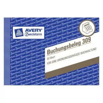 Administratieboek Avery 309 blauw wit