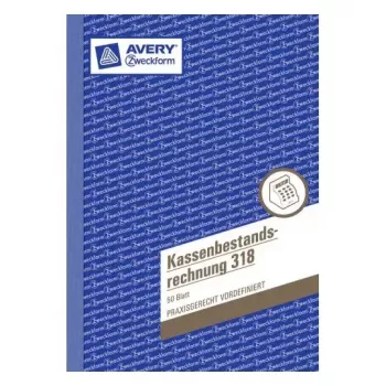 Administratieboek Avery 318 blauw-wit
