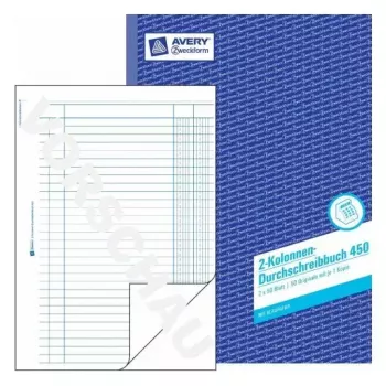 Administratieboek Avery 450 blauw wit