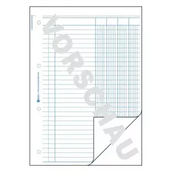 Administratieboek Avery 452 blauw wit