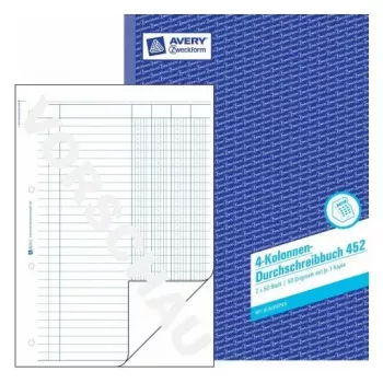 Administratieboek Avery 452 blauw wit
