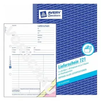Administratieboek Avery 721 blauw wit