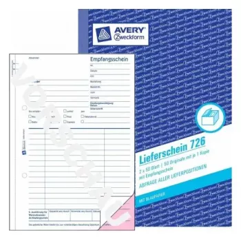Administratieboek Avery 726 blauw wit