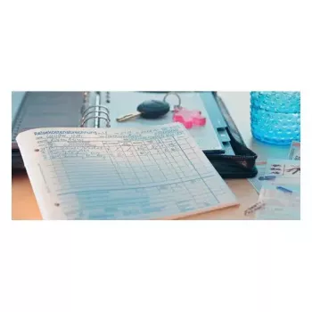 Administratieboek Avery 740 blauw wit