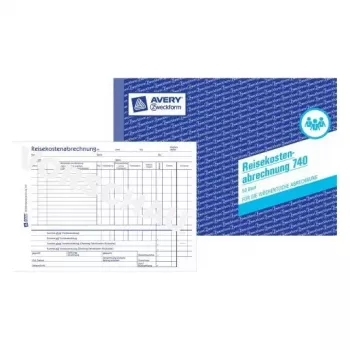 Administratieboek Avery 740 blauw wit