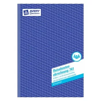 Administratieboek Avery 741 blauw wit