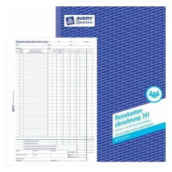 Administratieboek Avery 741 blauw wit