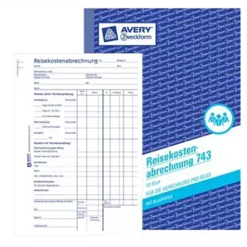 Avery Zweckform 743 Reiskostenformulierenboek, A5, 50 vel