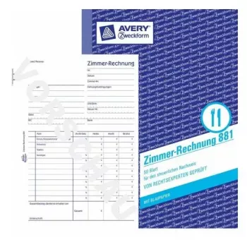 Administratieboek Avery 881 blauw wit