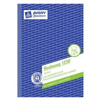 Administratieboek Avery 1230 blauw wit