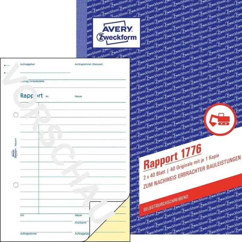Boekhoudformulierboek A5 Avery 1776