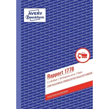 Boekhoudformulierboek A5 Avery 1776