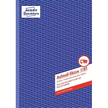 Boekhoudformulier/-boek AVERY 1781 A4 50 pagina's