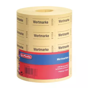 Herlitz 791830 ticketset 1000 stuks geel