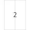 Etiketten HERMA Premium A4 105x297 mm wit papier mat 200 stuks