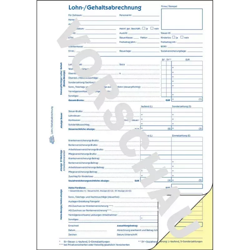 Boekhoudformulier/-boek AVERY 1759 A4 40 pagina's