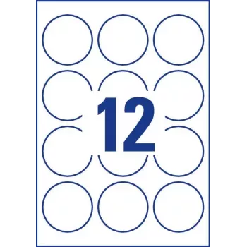 Zelfklevend etiket rond AVERY L7104REV-25