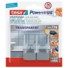 Handdoekhaak TESA 58812 indoor transparant 2 stuks