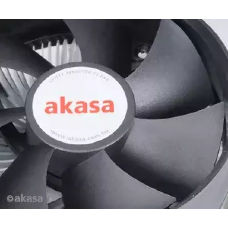 Cooler Akasa AK-CCE-7105EP processorkoelsysteem 9,2 cm zwart zilver