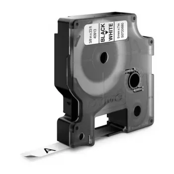 Etikettenband DYMO D1 Standard zwart op wit 9 mm