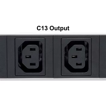 Intellinet 19 inch 1U rackmount anti-shedding 8-voudige C13 power distribution unit (PDU) met afneembare voedingskabel en C20-ingang aan de achterzijde