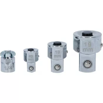 Dopsleutelset KS Tools 503.4286 4 koppen chroom-vanadiumstaal