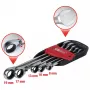 KS Tools GEARplus 503.4605 Omschakelbare ratel-ringsteeksleutelset, 5 stuks, 8-19 mm