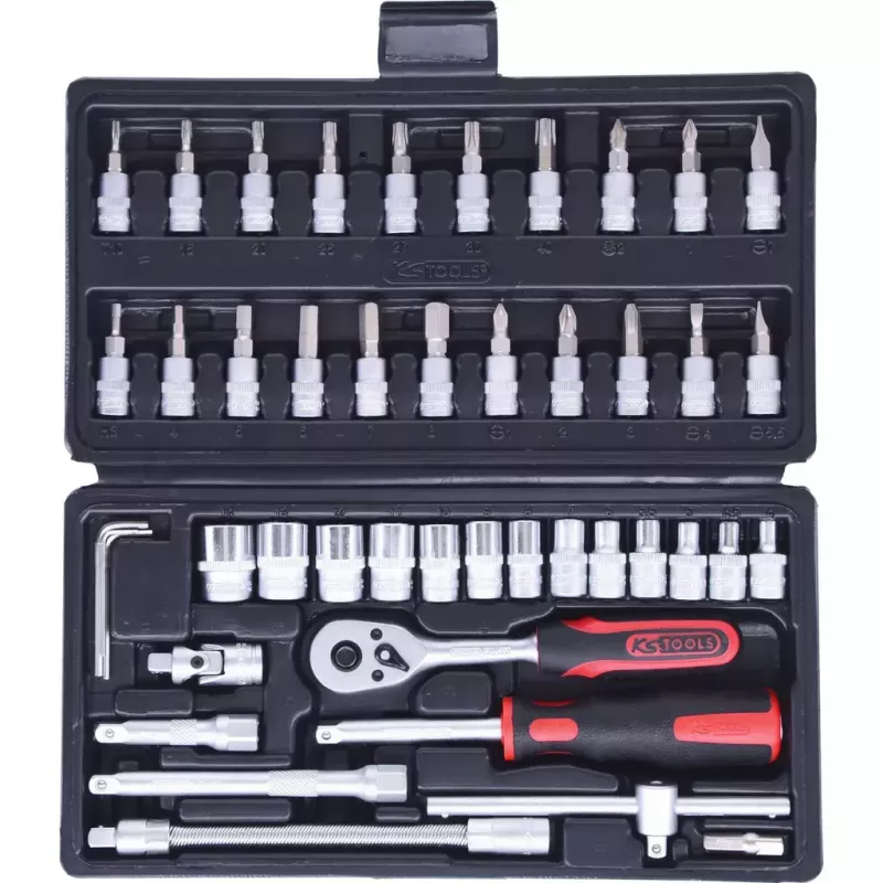 KS Tools 911.0646 Dopsleutelset 1/4, 46 stuks