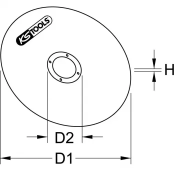 Accessoire voor haakse slijper KS Tools 337.2005 1 st.