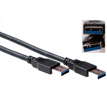 USB-kabel ACT USB 3.0 A-stekker - USB A-stekker 2,00 m