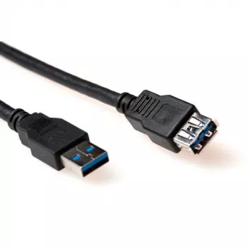 ACT USB 3.0 A-stekker - USB A-bus 1,50 m kabel zwart