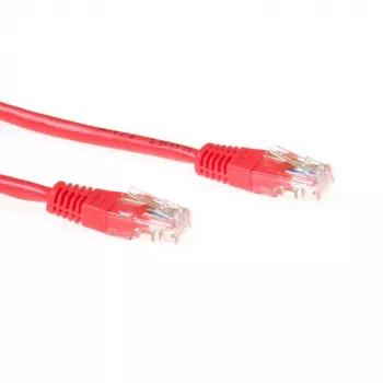 ACT rood 7 meter U/UTP CAT6-patchkabel met RJ45-stekkers, 7 m, Cat6, U/UTP (UTP), RJ-45, RJ-45, rood